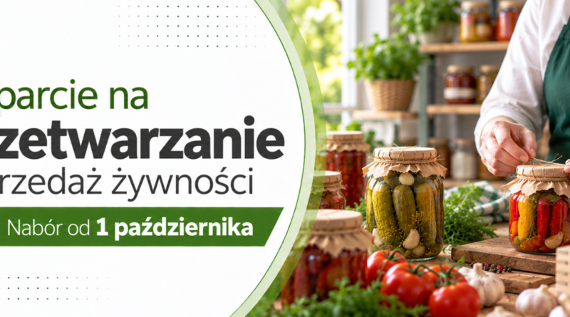 Grafika Ministerstwa Rolnictwa i Rozwoju Wsi dotycząca wsparcia na przetwarzanie i sprzedaż żywności